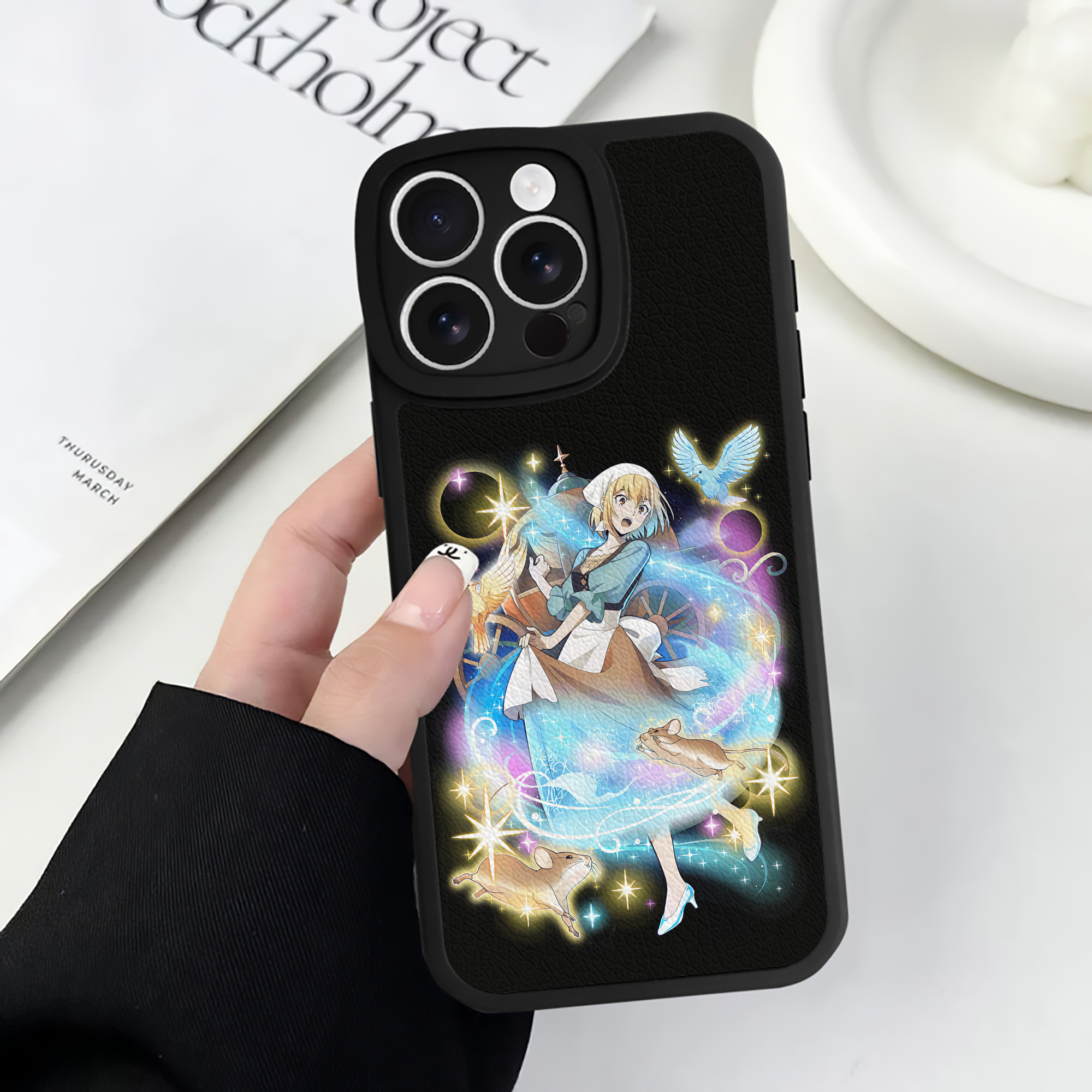 （画像用） 文豪ストレイドッグス Bungo Stray Dogs 【iPhone 16シリーズ対応】シリコンスマホケース（レザー調） 材質：シリコン